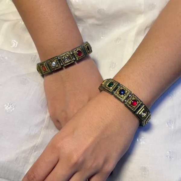 Gulkand Navratan Bracelet