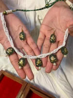 22K gold jewellery showcasing antique stone and Hauldali craftsmanship