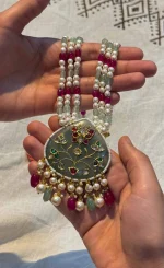 Traditional antique jewellery with Hauldali work in 22K gold